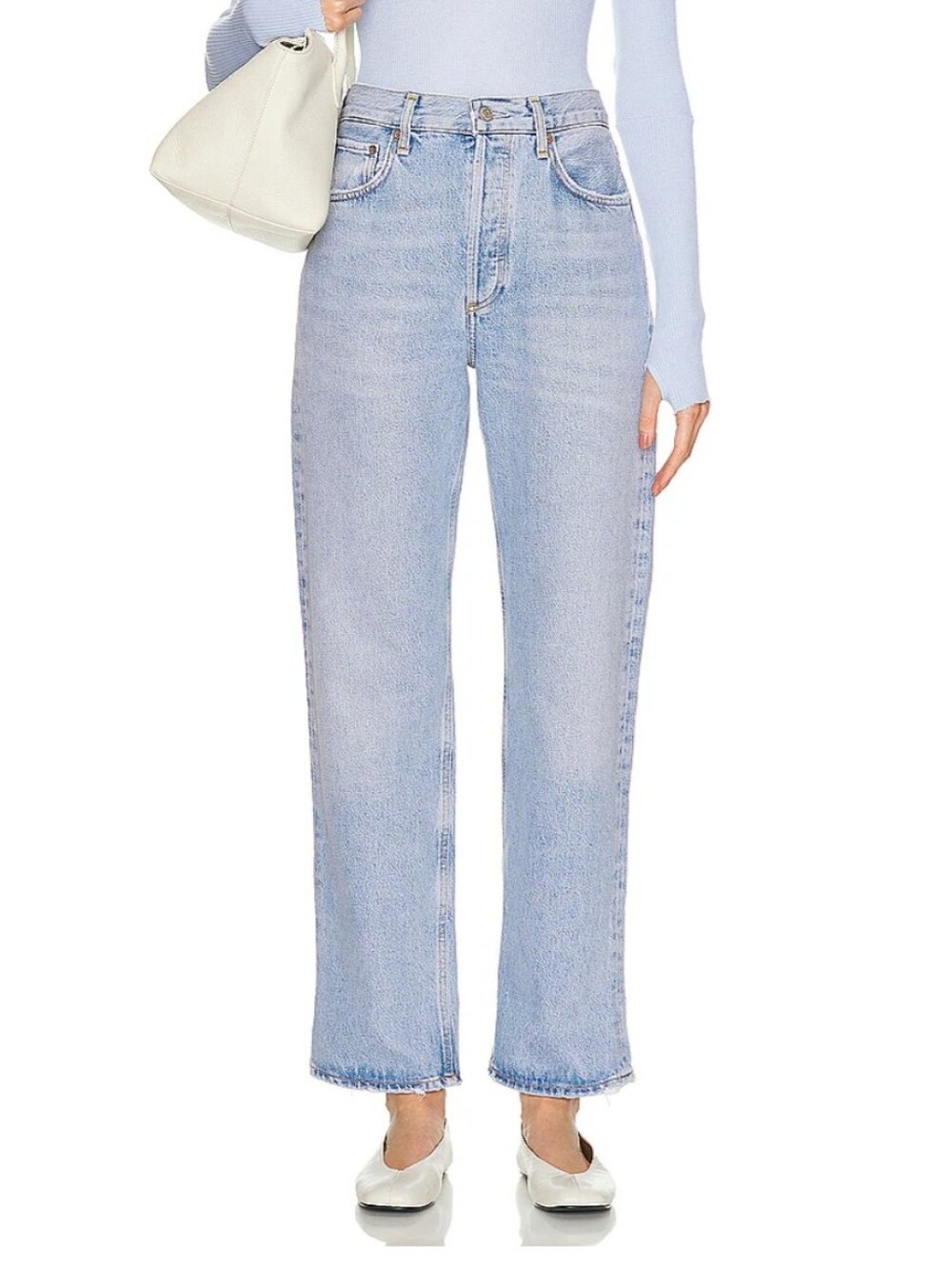 AGOLDE Fran Jeans Low Slung Easy Straight In Force Size 32 NWT